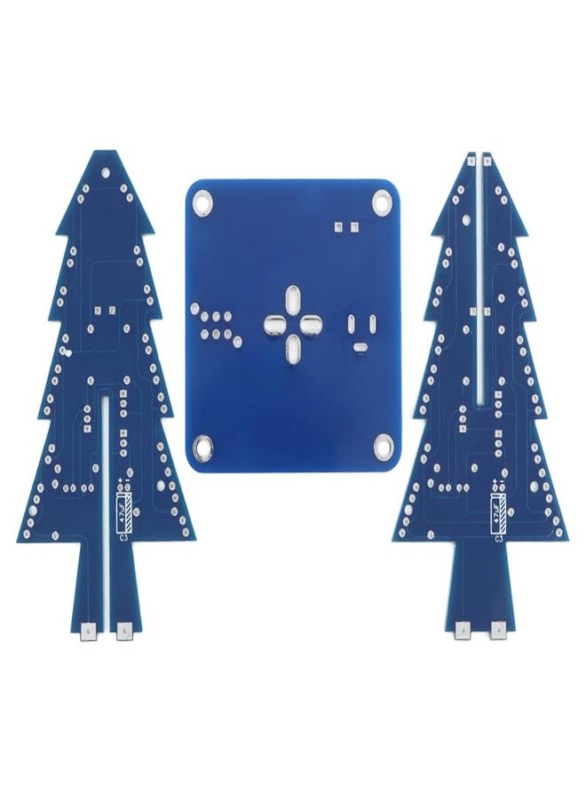 EC Buying HU-006 Colorful Christmas Tree DIY Kit 3D Christmas Tree Electronic Kit DIY LED RGB LED Flashing Christmas Tree DIY Kits Electronic Module for Adults Solder Practice Kit With Shell - Image 4